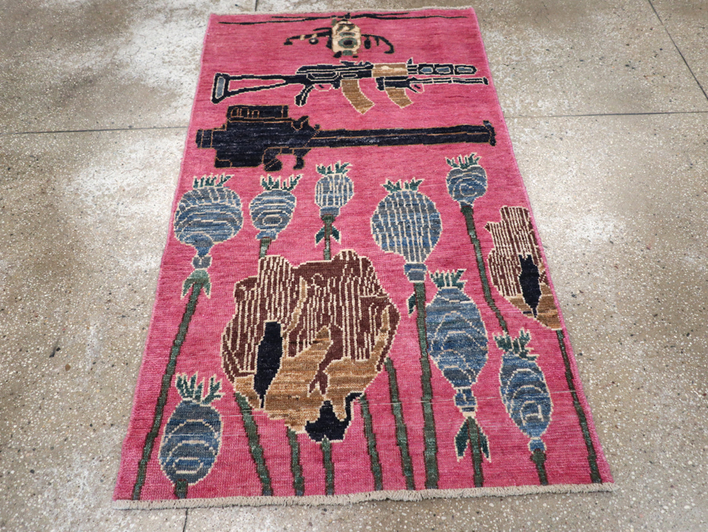 Modern Turkish Pictorial War Rug, No.32342 - Gss