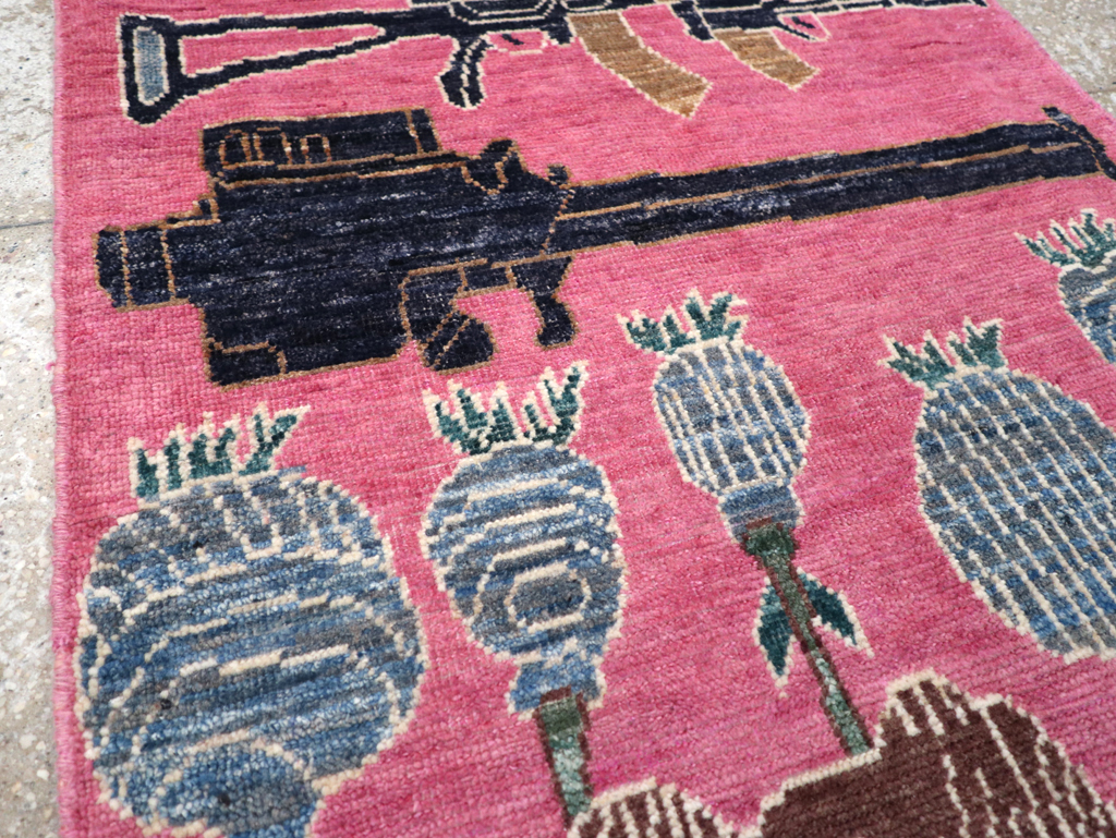 Modern Turkish Pictorial War Rug, No.32342 - Gss