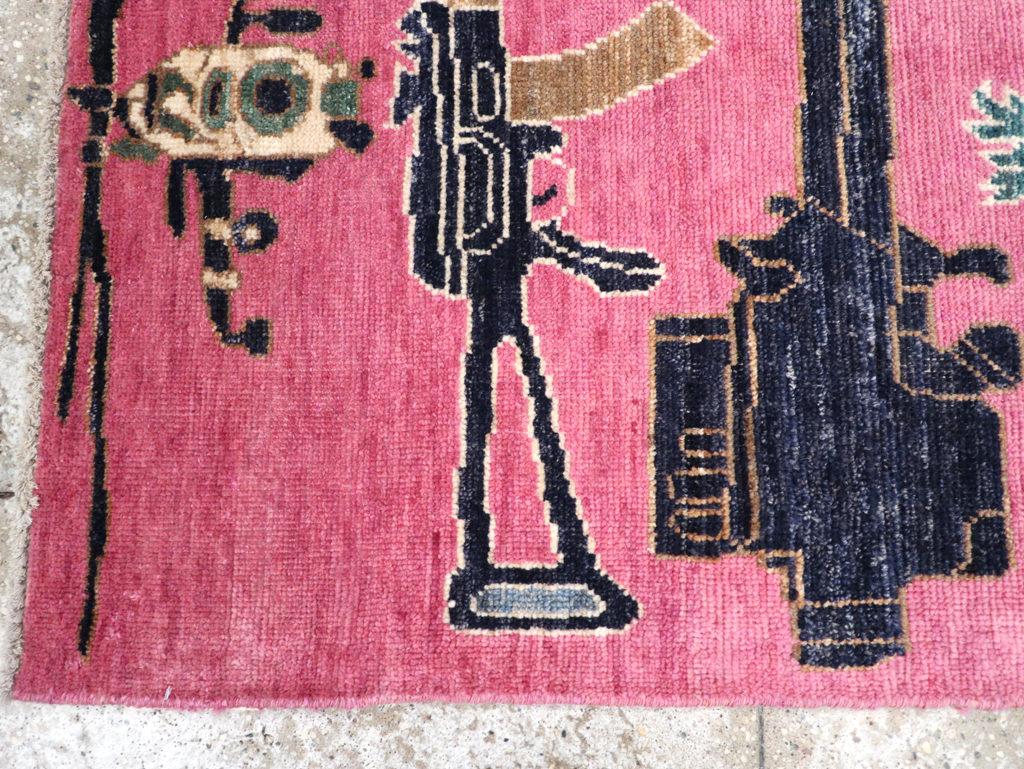 Modern Turkish Pictorial War Rug, No.32342 - Gss