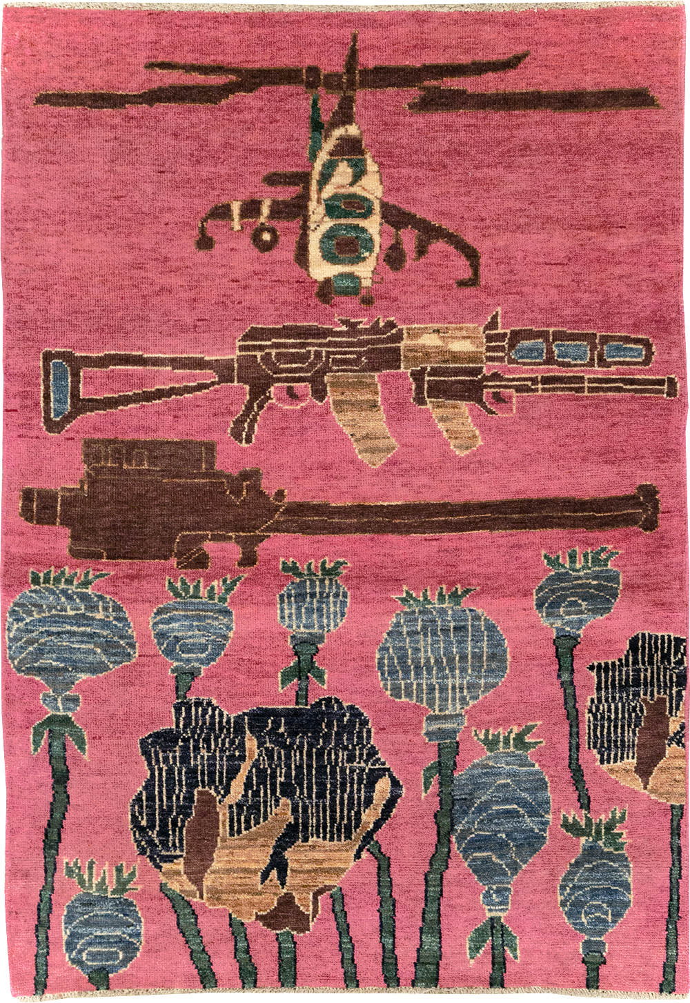 Modern Turkish Pictorial War Rug, No.32343 - Gss