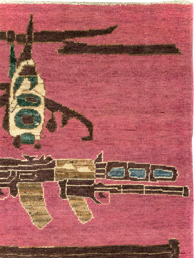 Modern Turkish Pictorial War Rug, No.32343 - Gss