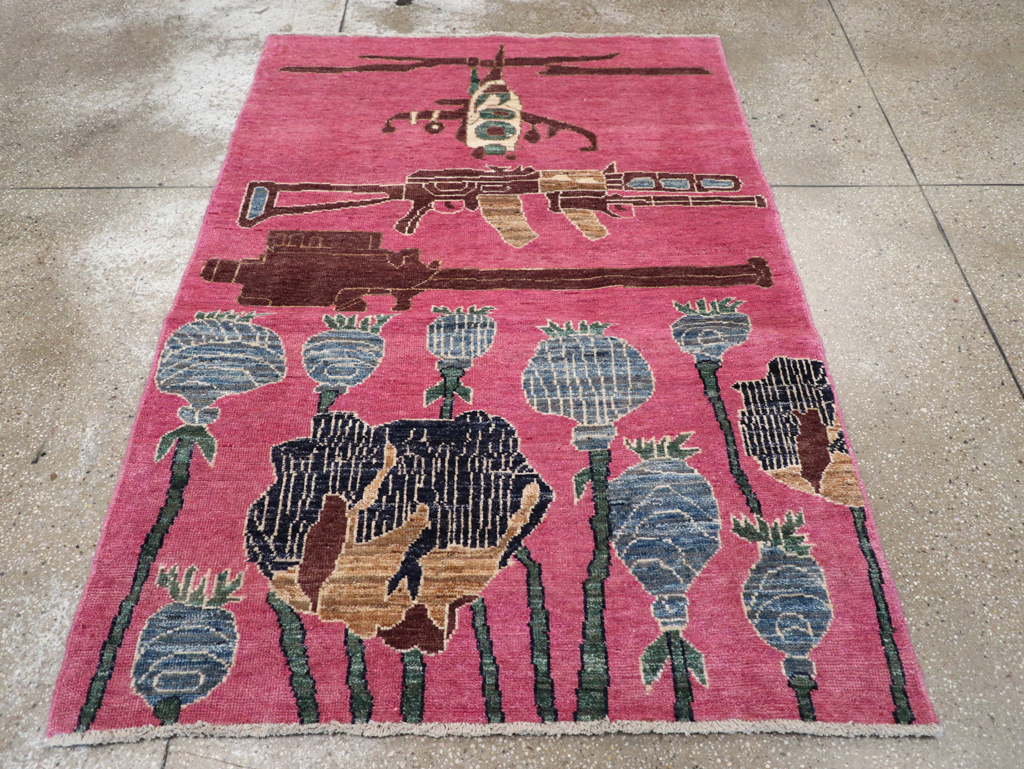 Modern Turkish Pictorial War Rug, No.32343 - Gss