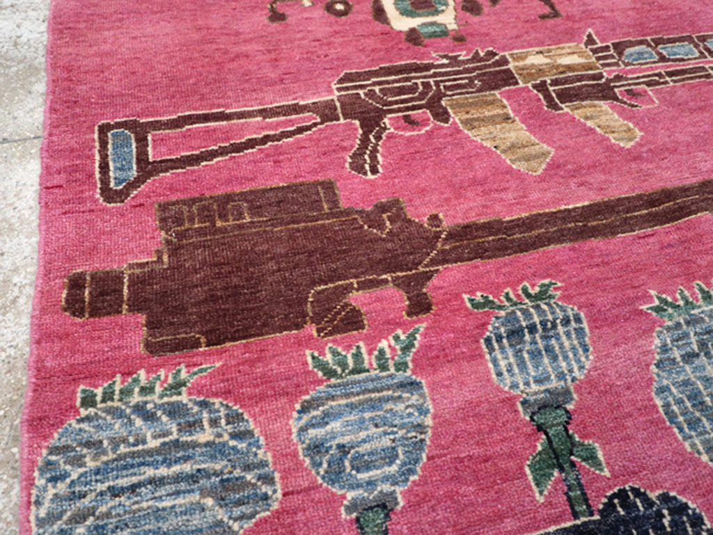 Modern Turkish Pictorial War Rug, No.32343 - Gss