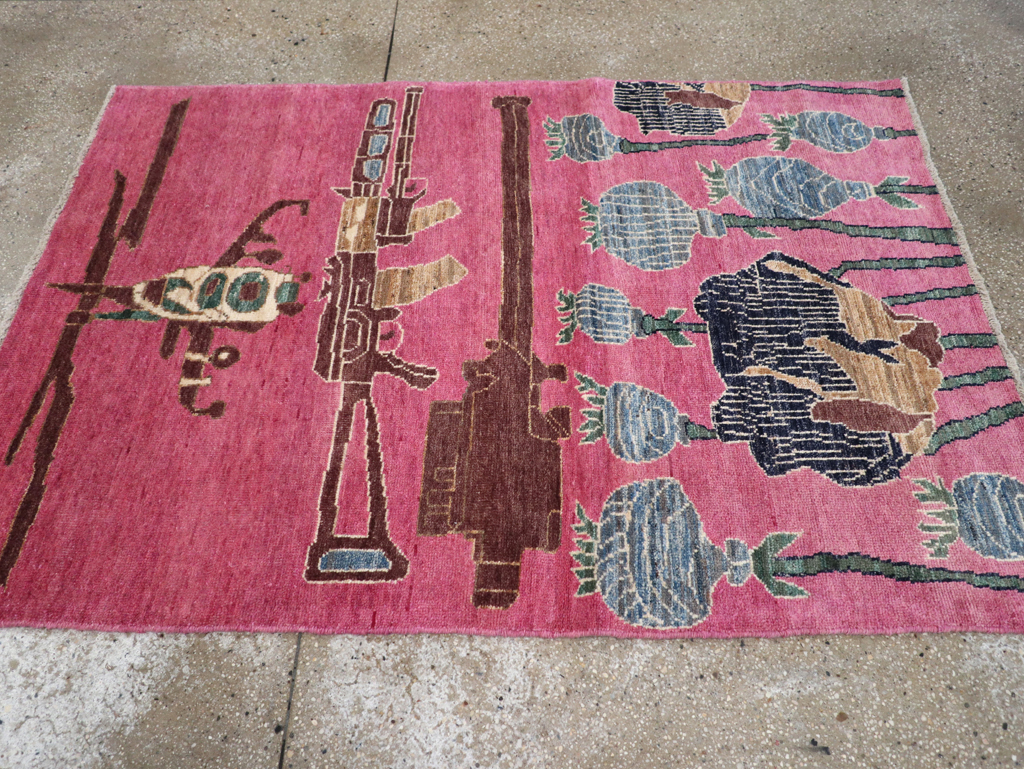 Modern Turkish Pictorial War Rug, No.32343 - Gss
