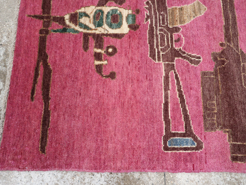 Modern Turkish Pictorial War Rug, No.32343 - Gss