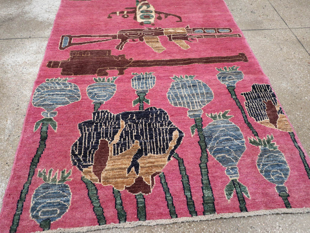 Modern Turkish Pictorial War Rug, No.32343 - Gss