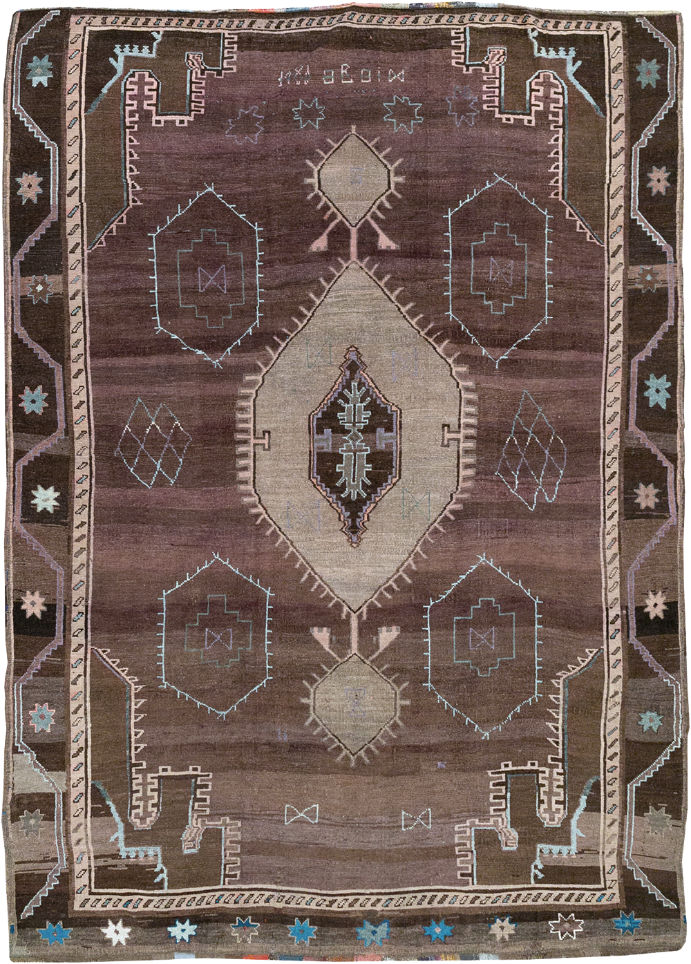 Vintage Turkish Anatolian Room Size Carpet, No.32350 - Gss
