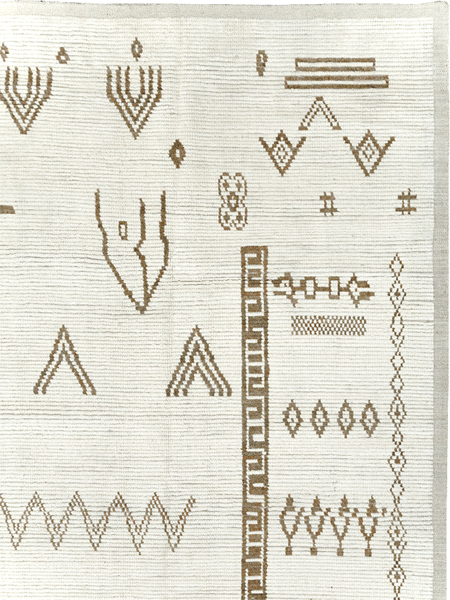 Modern Moroccan Tribal Room Size Carpet, No.32355 - Gss