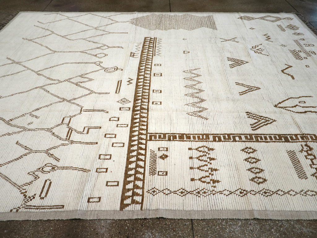 Modern Moroccan Tribal Room Size Carpet, No.32355 - Gss