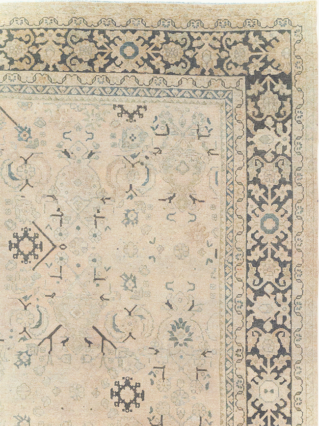 Vintage Persian Mahal Room Size Carpet, No.32366 - Gss