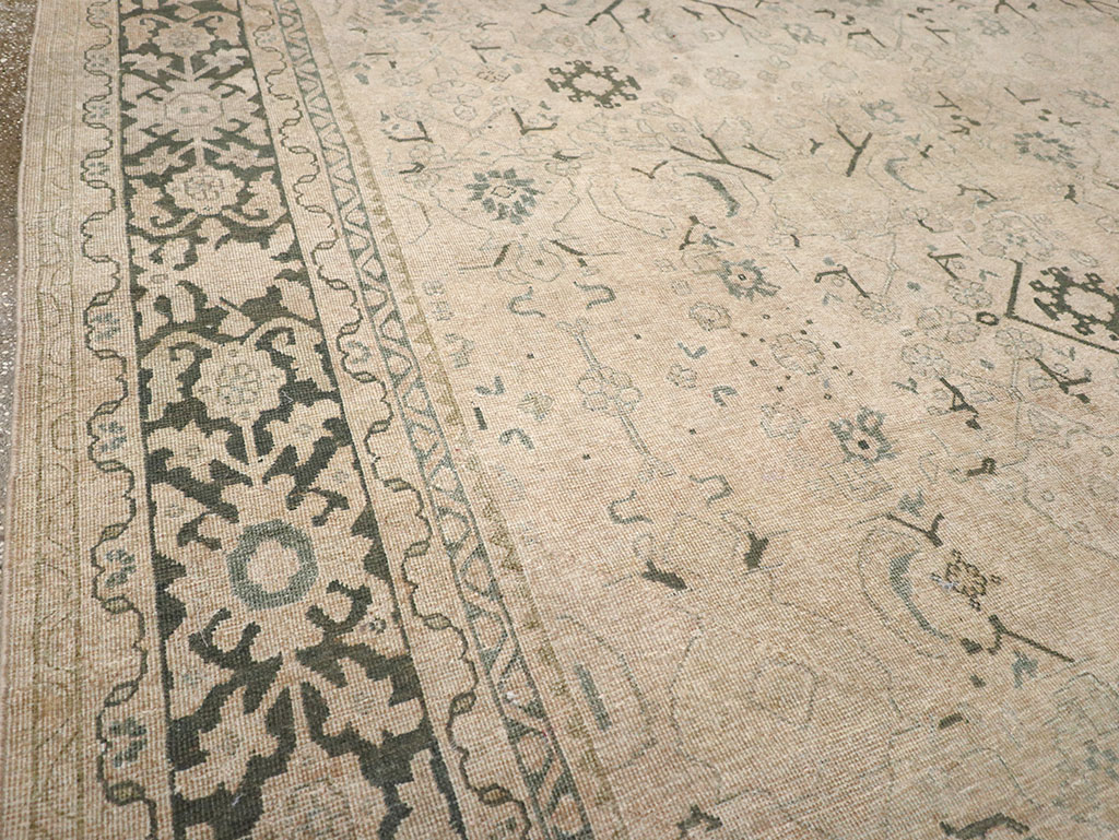 Vintage Persian Mahal Room Size Carpet, No.32366 - Gss