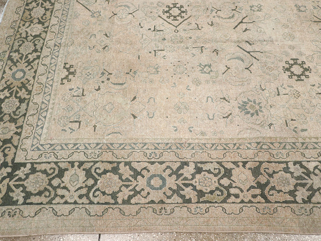 Vintage Persian Mahal Room Size Carpet, No.32366 - Gss