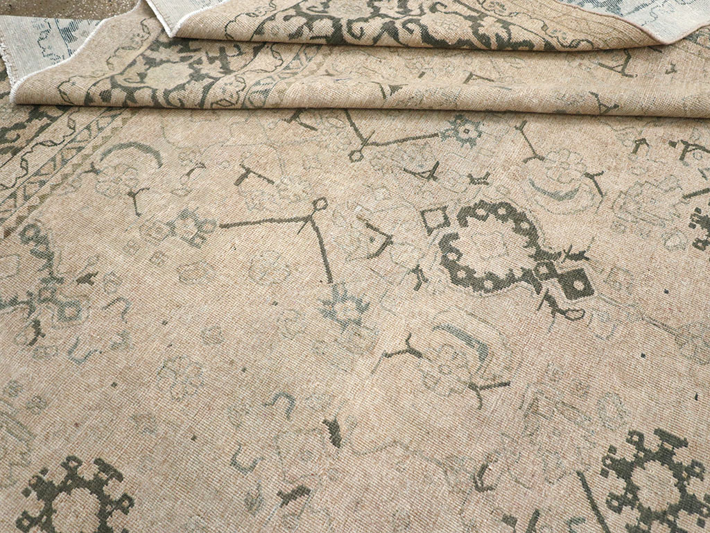 Vintage Persian Mahal Room Size Carpet, No.32366 - Gss