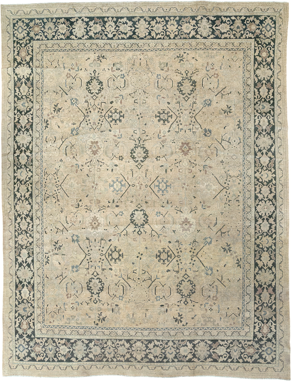 Vintage Persian Mahal Room Size Carpet, No.32367 - Gss