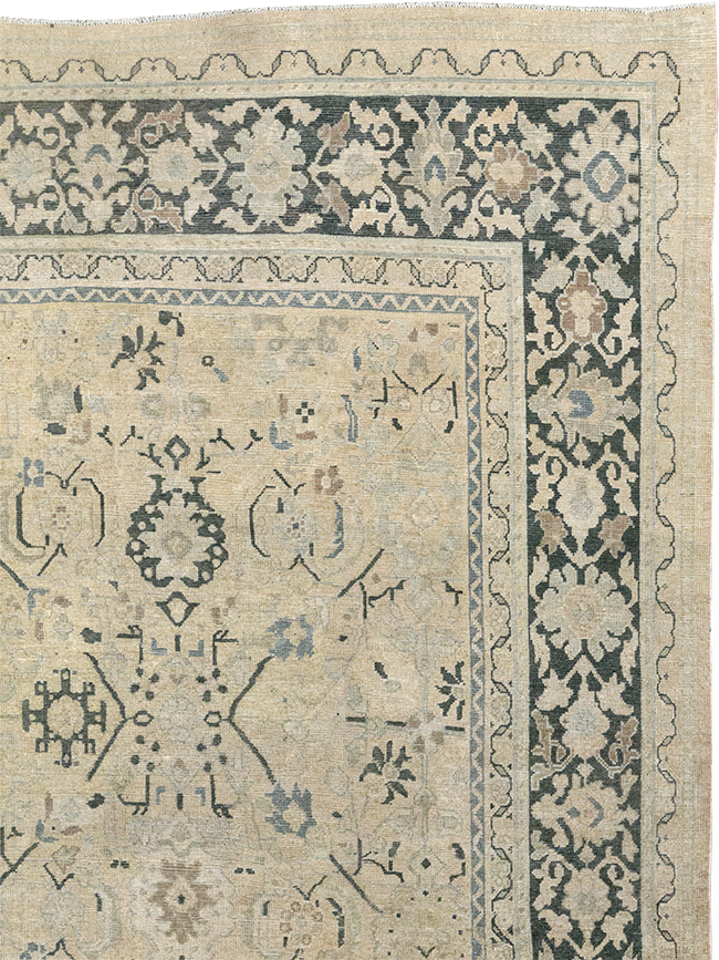 Vintage Persian Mahal Room Size Carpet, No.32367 - Gss
