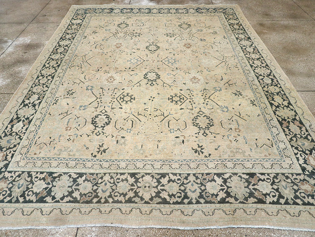 Vintage Persian Mahal Room Size Carpet, No.32367 - Gss