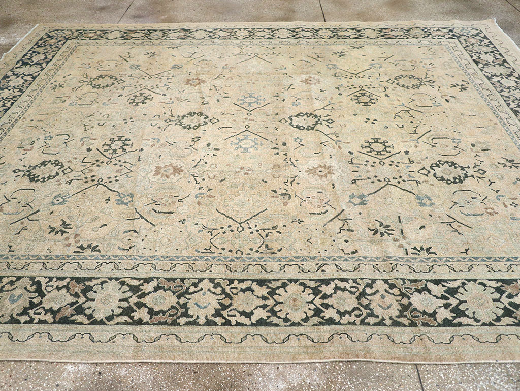 Vintage Persian Mahal Room Size Carpet, No.32367 - Gss