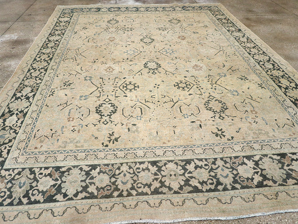 Vintage Persian Mahal Room Size Carpet, No.32367 - Gss