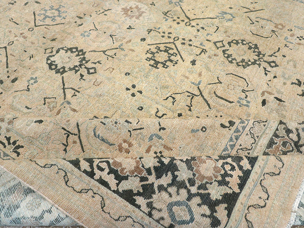 Vintage Persian Mahal Room Size Carpet, No.32367 - Gss