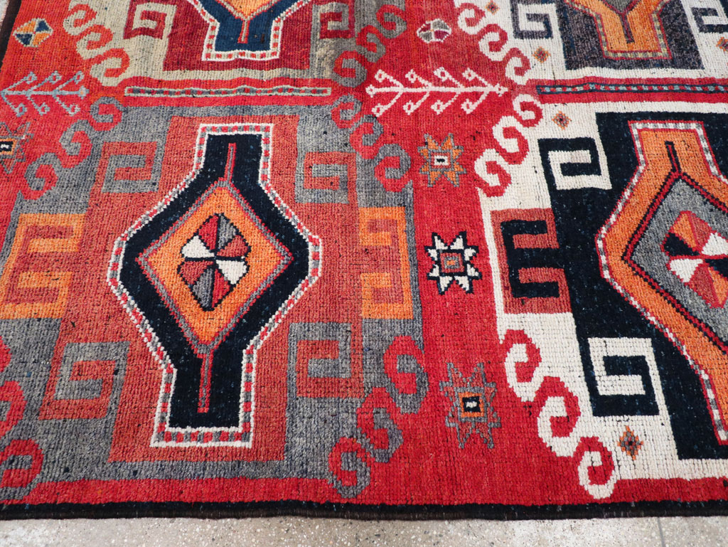 Vintage Turkish Anatolian Square Room Size Carpet, No.32370 - Gss