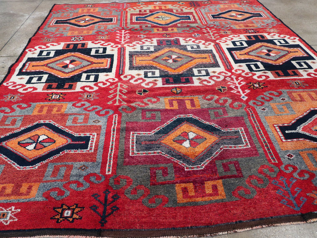 Vintage Turkish Anatolian Square Room Size Carpet, No.32370 - Gss
