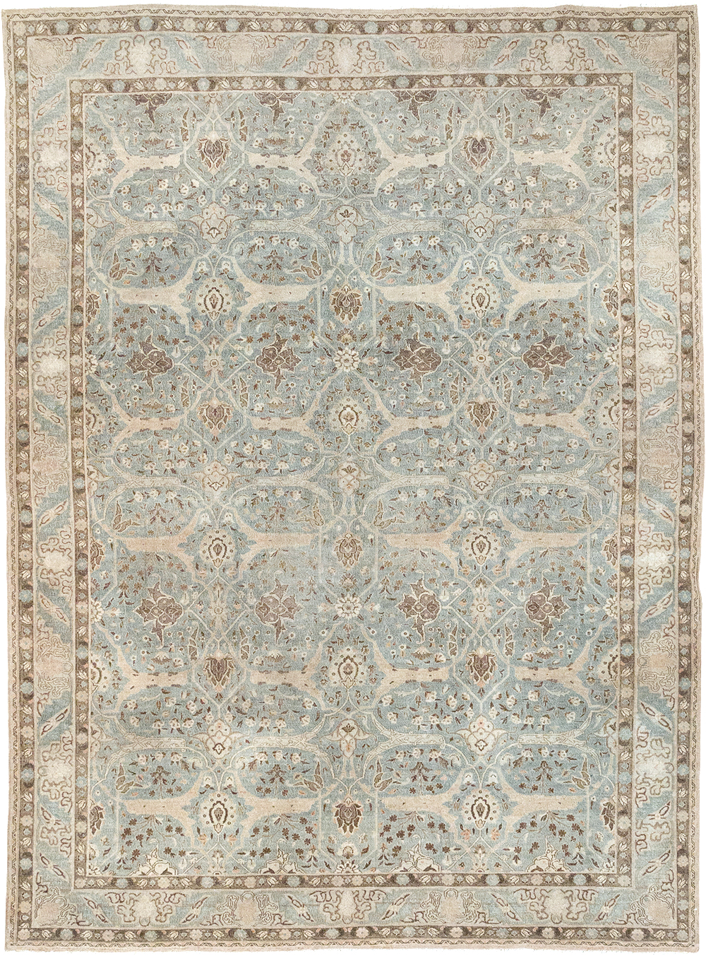 Vintage Persian Quom Room Size Carpet, No.32373 - Gss