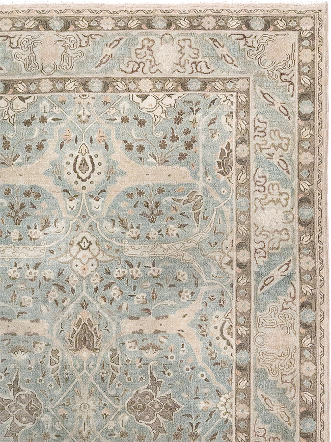 Vintage Persian Quom Room Size Carpet, No.32373 - Gss