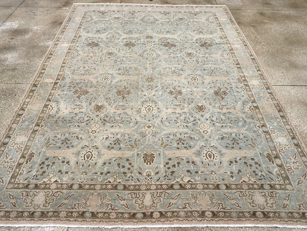 Vintage Persian Quom Room Size Carpet, No.32373 - Gss