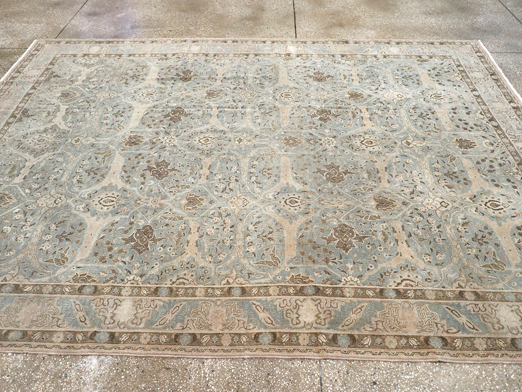 Vintage Persian Quom Room Size Carpet, No.32373 - Gss