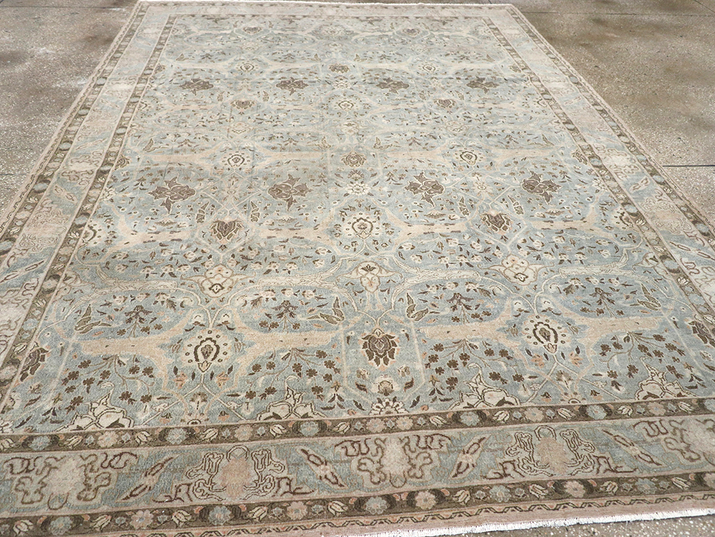 Vintage Persian Quom Room Size Carpet, No.32373 - Gss