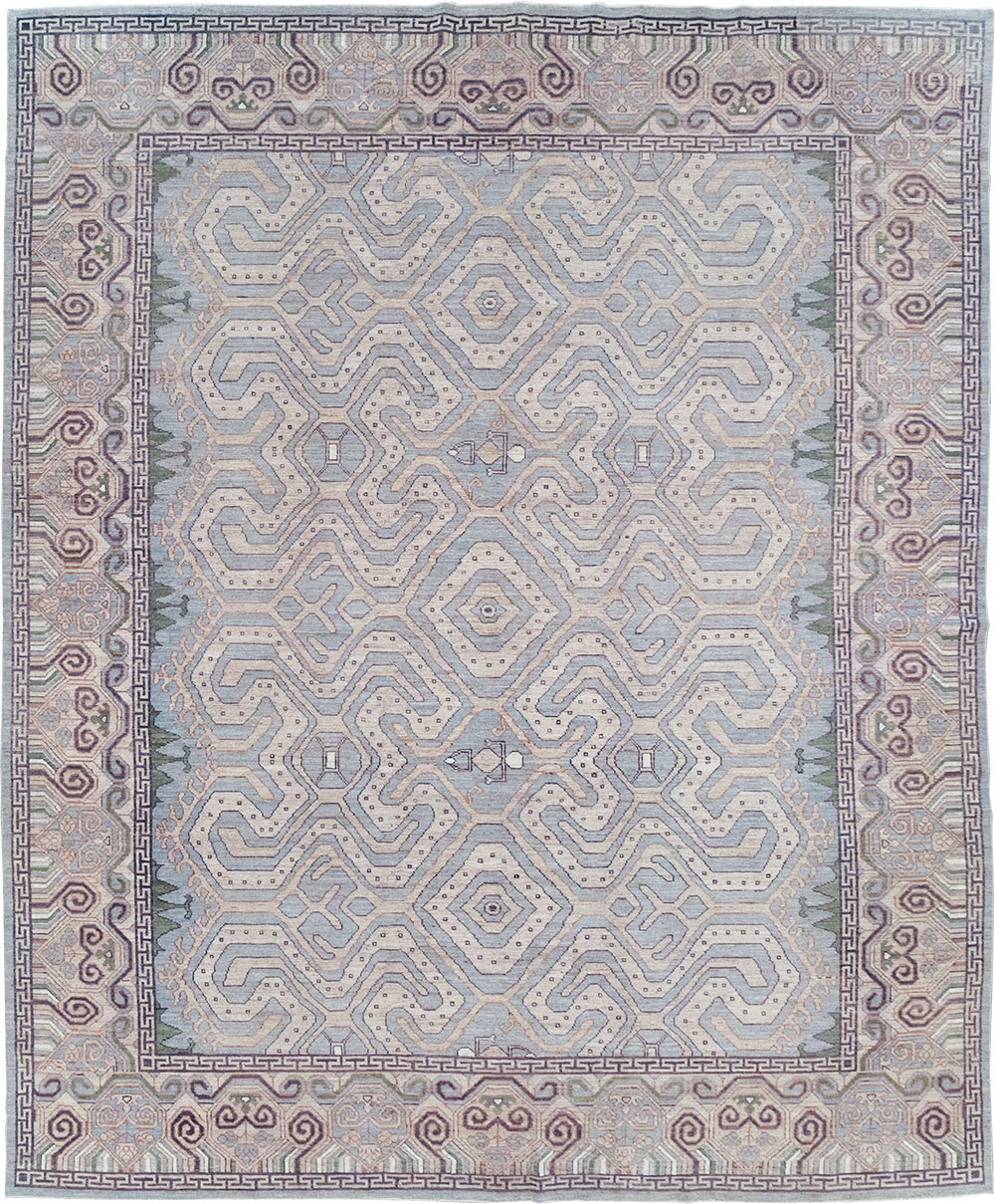 Modern East Turkestan Khotan Room Size Carpet, No.32375 - Gss