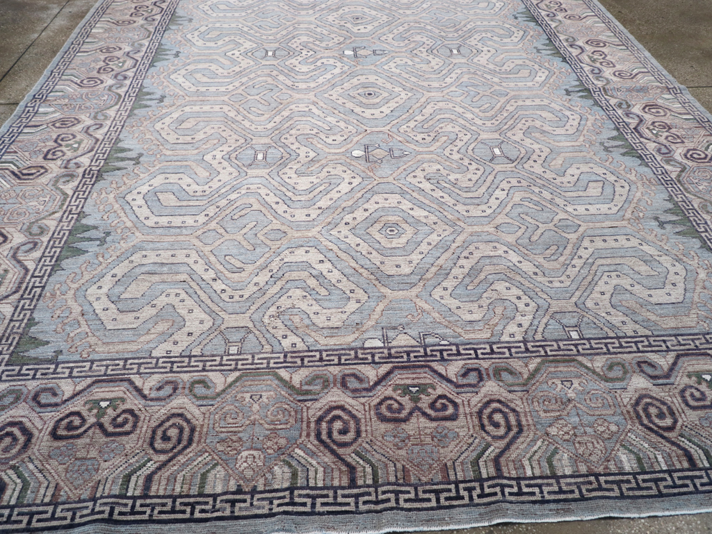 Modern East Turkestan Khotan Room Size Carpet, No.32375 - Gss