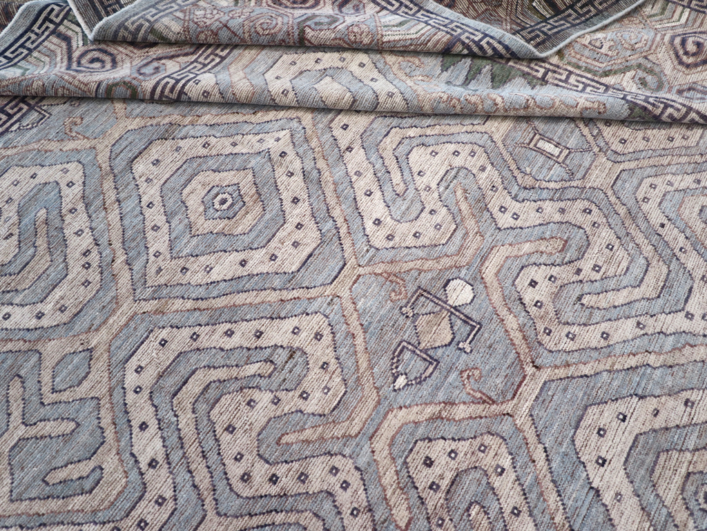 Modern East Turkestan Khotan Room Size Carpet, No.32375 - Gss