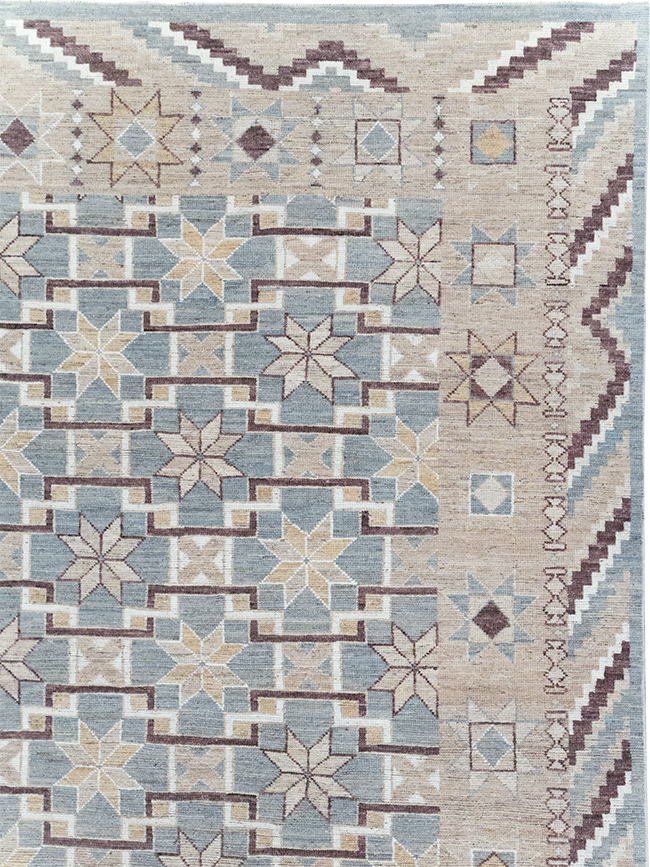 Modern East Turkestan Khotan Room Size Carpet, No.32377 - Gss