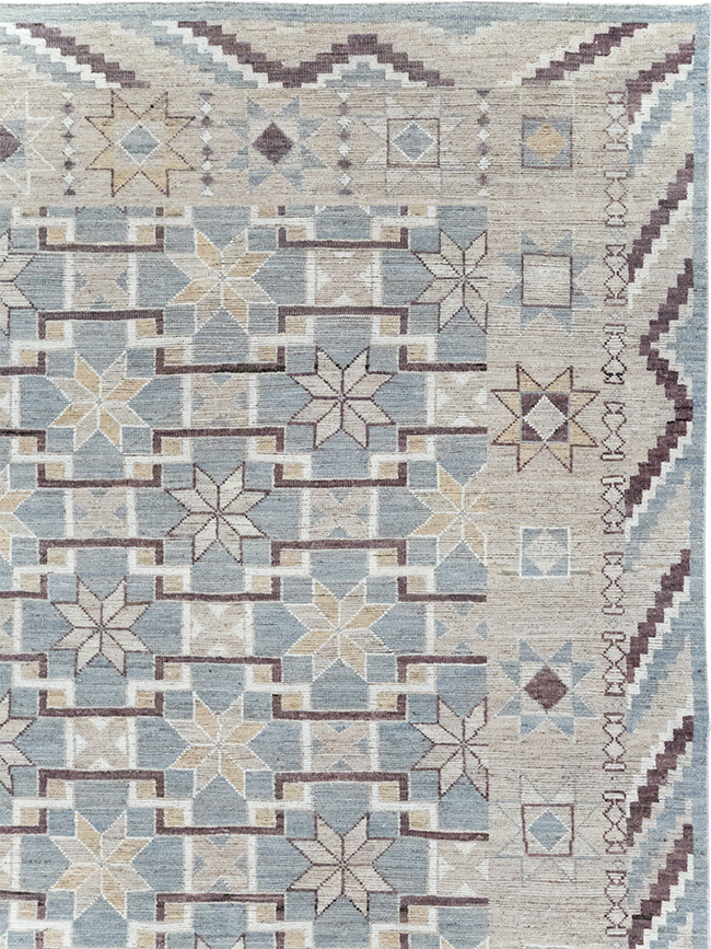 Modern East Turkestan Khotan Room Size Carpet, No.32377 - Gss