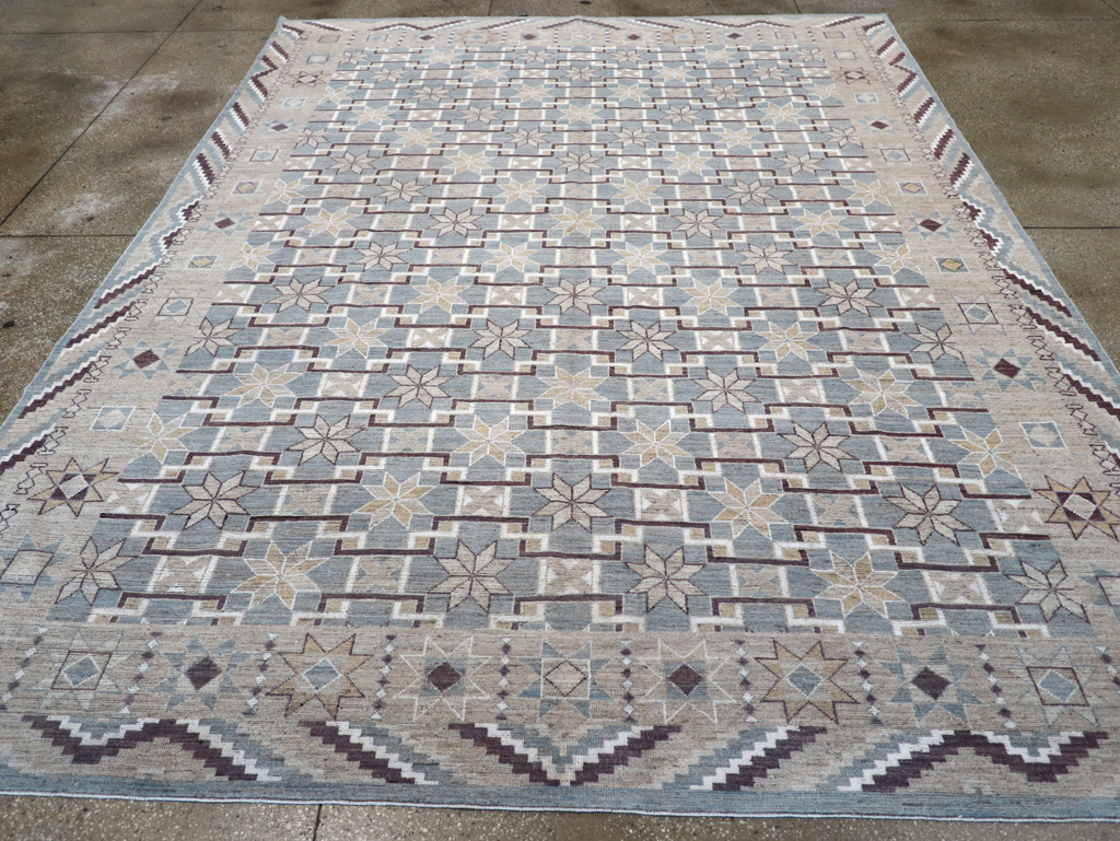 Modern East Turkestan Khotan Room Size Carpet, No.32377 - Gss