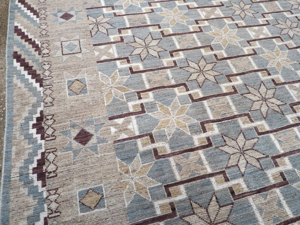 Modern East Turkestan Khotan Room Size Carpet, No.32377 - Gss