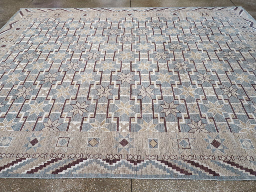 Modern East Turkestan Khotan Room Size Carpet, No.32377 - Gss