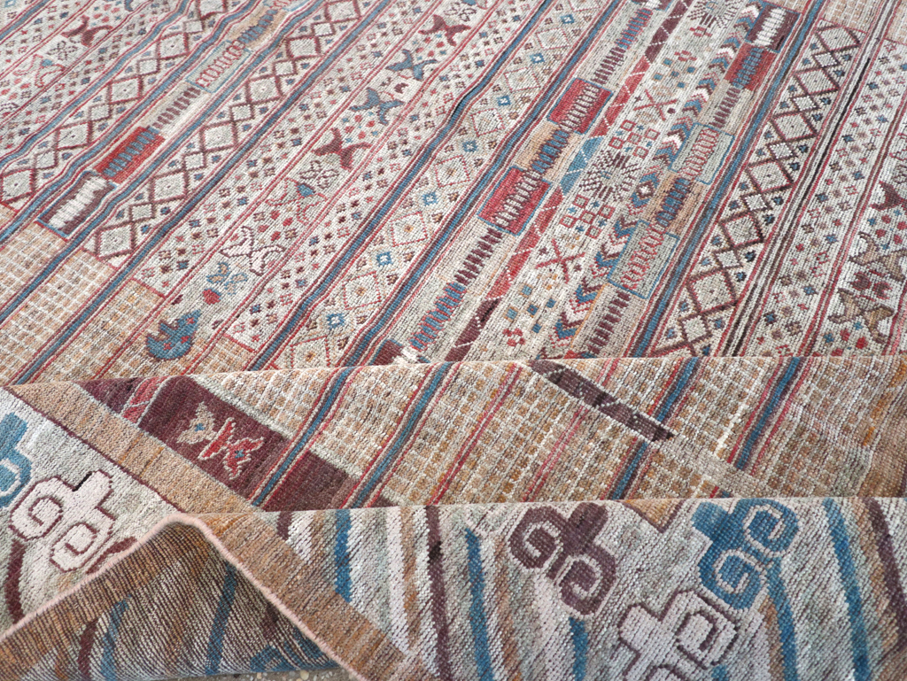 Modern East Turkestan Khotan Room Size Carpet, No.32378 - Gss