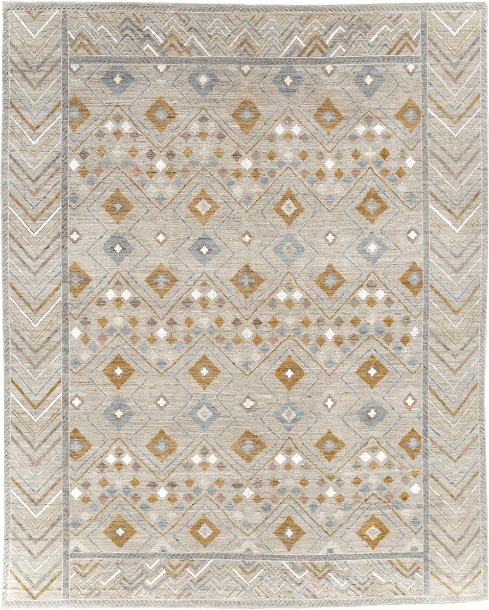 Modern East Turkestan Khotan Small Room Size Carpet, No.32380 - Gss