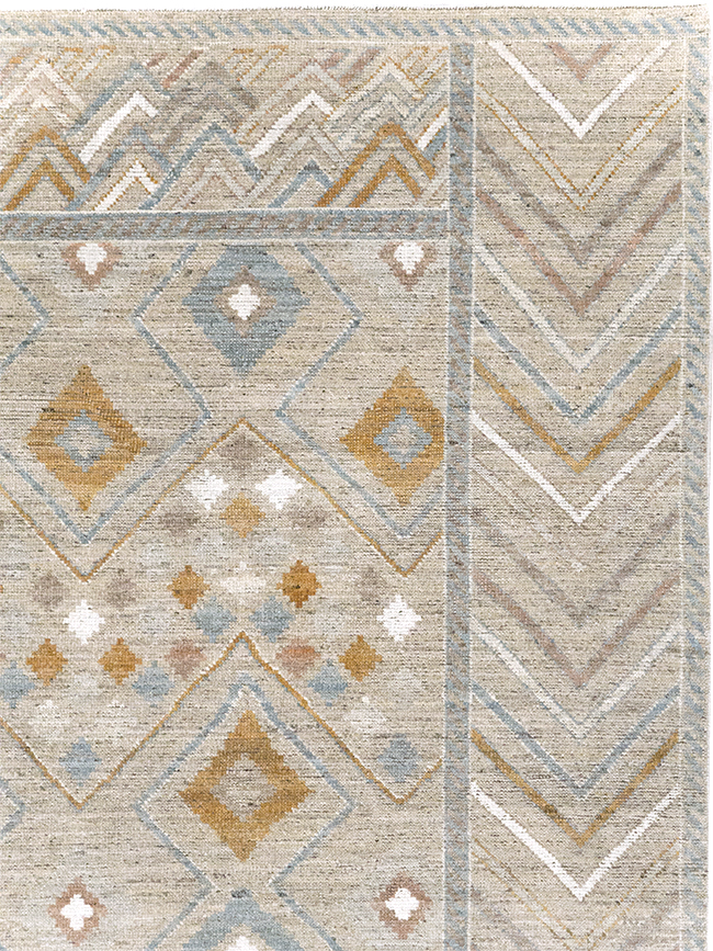 Modern East Turkestan Khotan Small Room Size Carpet, No.32380 - Gss