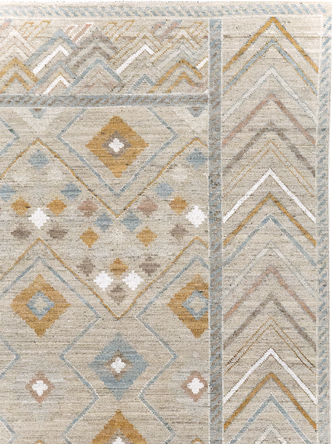 Modern East Turkestan Khotan Small Room Size Carpet, No.32380 - Gss