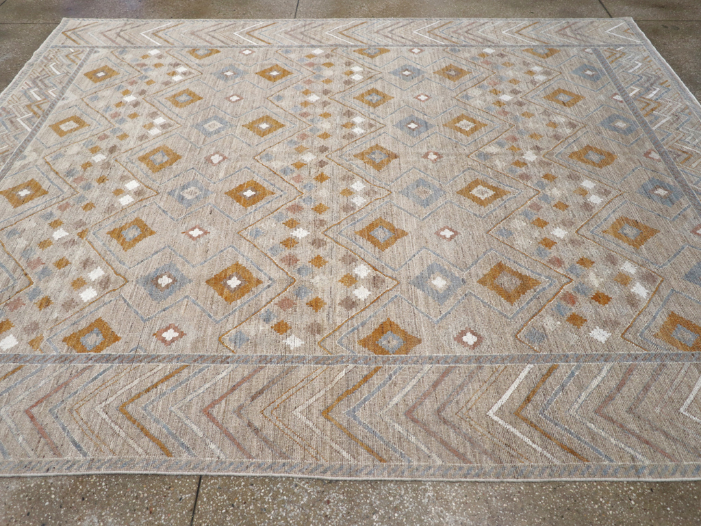 Modern East Turkestan Khotan Small Room Size Carpet, No.32380 - Gss