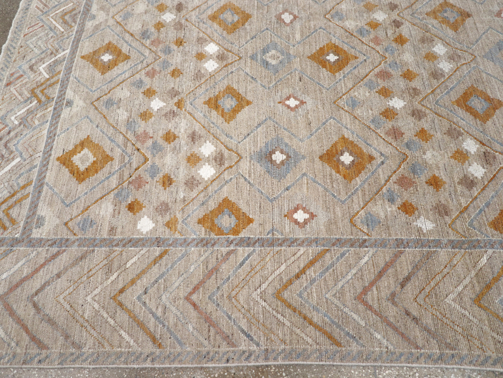 Modern East Turkestan Khotan Small Room Size Carpet, No.32380 - Gss