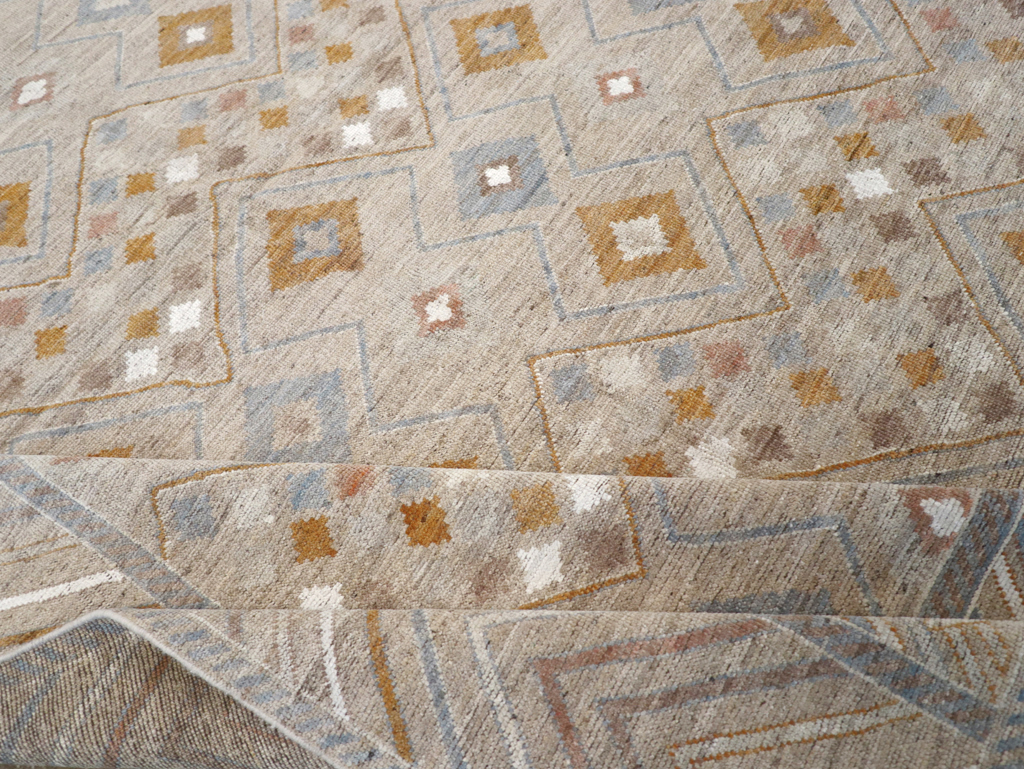 Modern East Turkestan Khotan Small Room Size Carpet, No.32380 - Gss