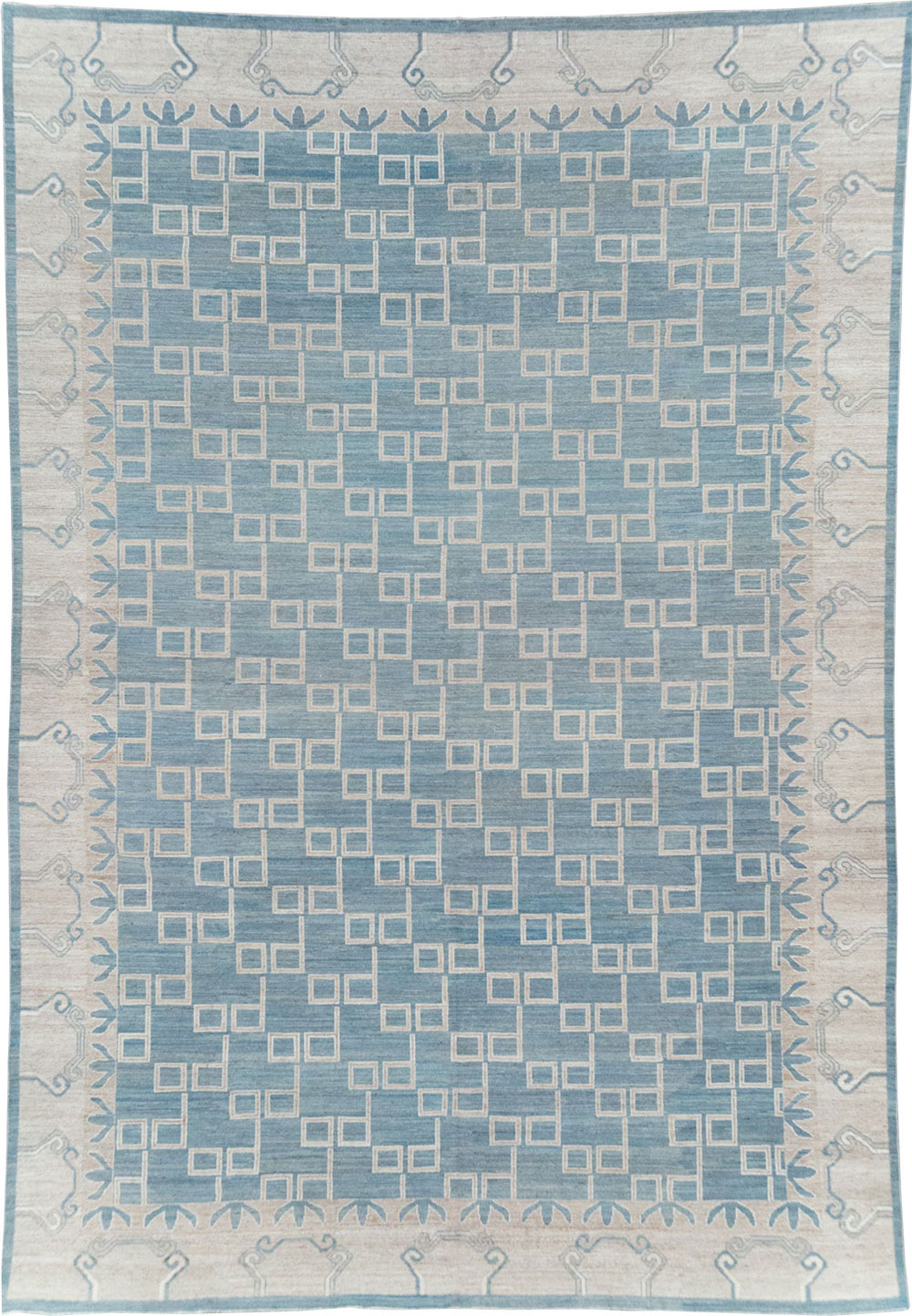Modern East Turkestan Khotan Room Size Carpet, No.32383 - Gss