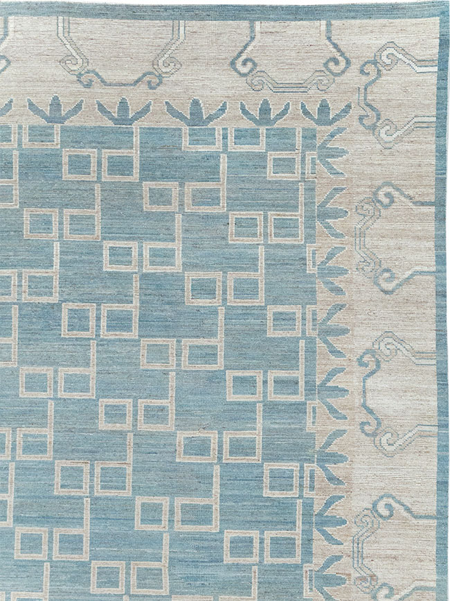 Modern East Turkestan Khotan Room Size Carpet, No.32383 - Gss