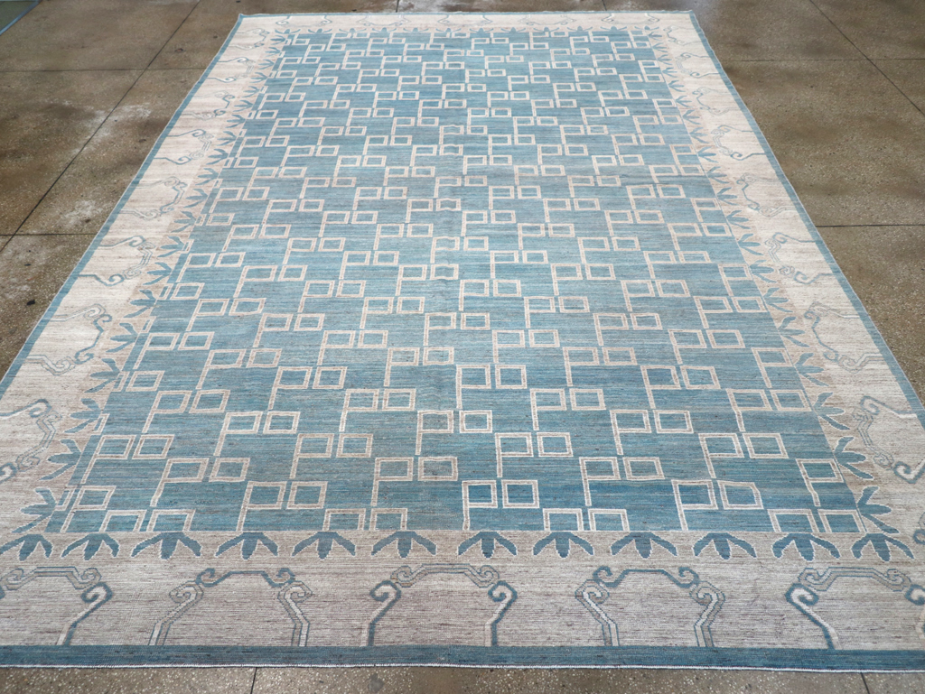Modern East Turkestan Khotan Room Size Carpet, No.32383 - Gss