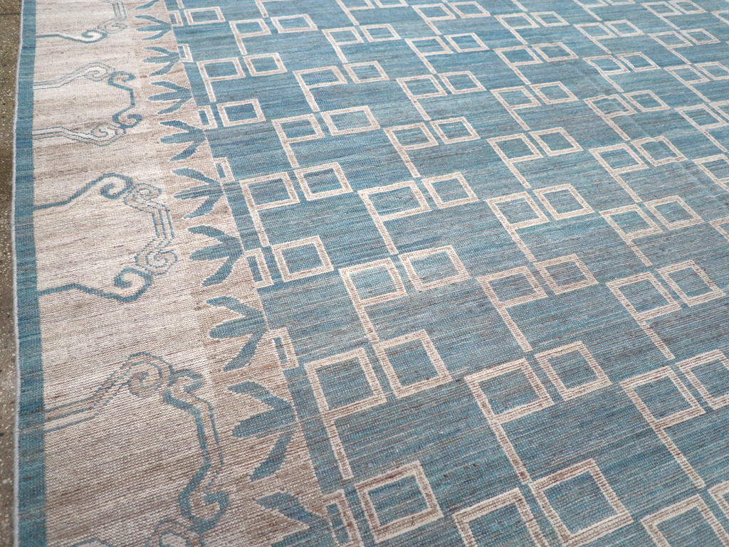 Modern East Turkestan Khotan Room Size Carpet, No.32383 - Gss