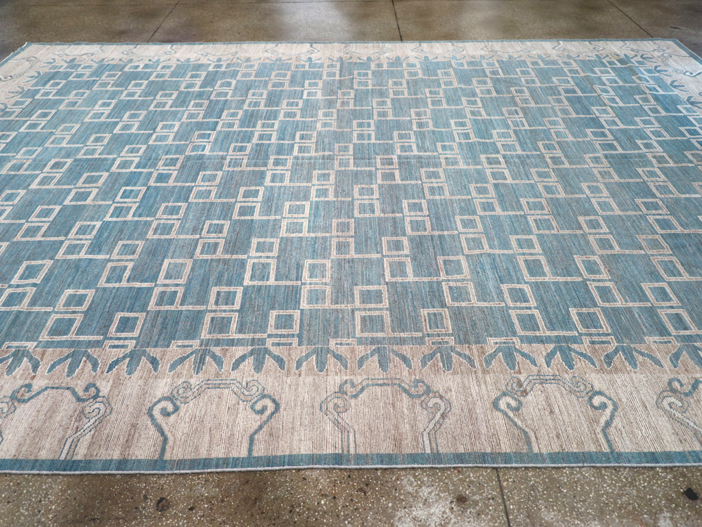 Modern East Turkestan Khotan Room Size Carpet, No.32383 - Gss